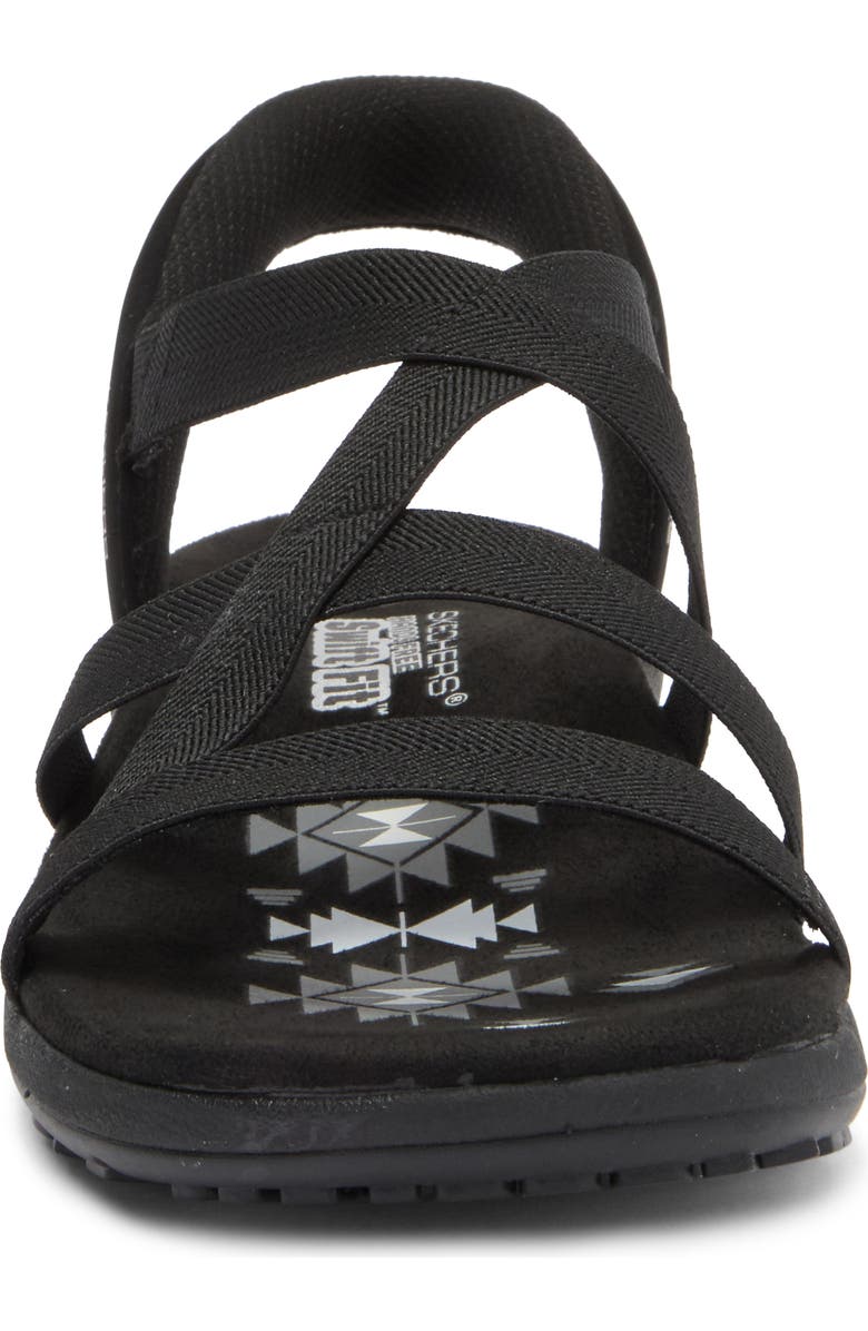 SKECHERS Reggae Slim Swift-Fit Sandal, Alternate, color, Black
