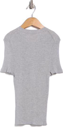 Tease Short Sleeve Wool Sweater