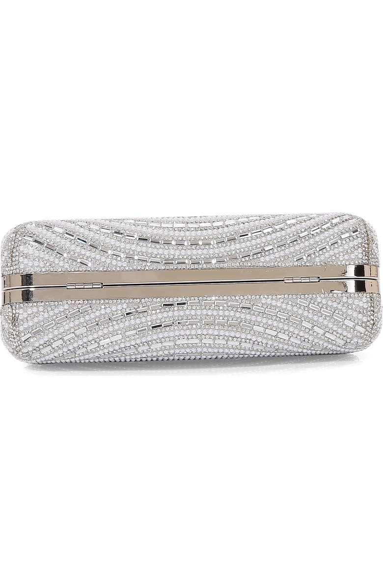 BERNESS Circle Rhinestone Design Shoulder Bag, Alternate, color, Silver