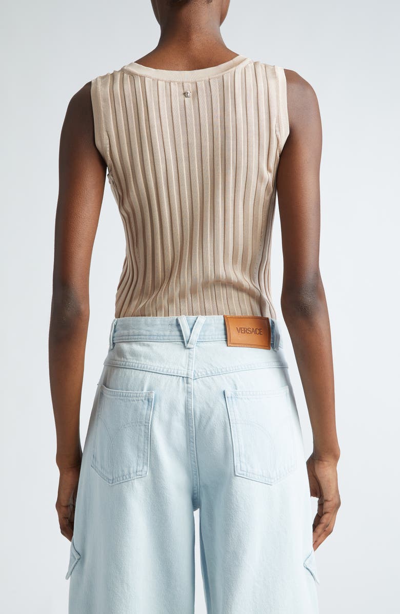 Versace Rib Tank, Alternate, color,