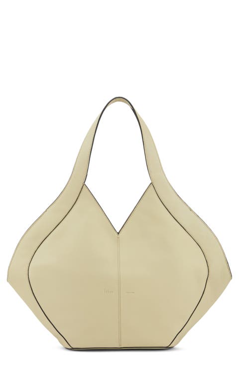 Safra Pebble Leather Tote
