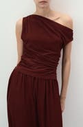 MANGO Asymmetric Ruched Top