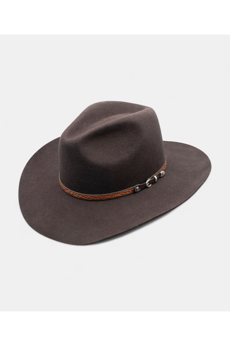 Dallas Wool Felt Western, Main, color, BROWN