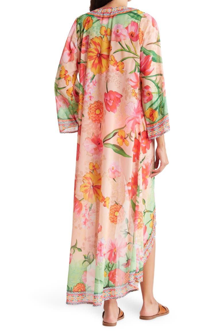 Floral Print Duster, Alternate, color, OMBRE