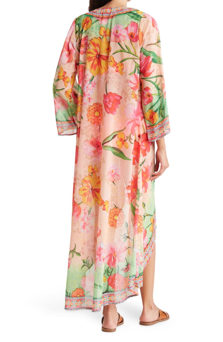RANEES Floral Print Duster, Alternate, color, Ombre