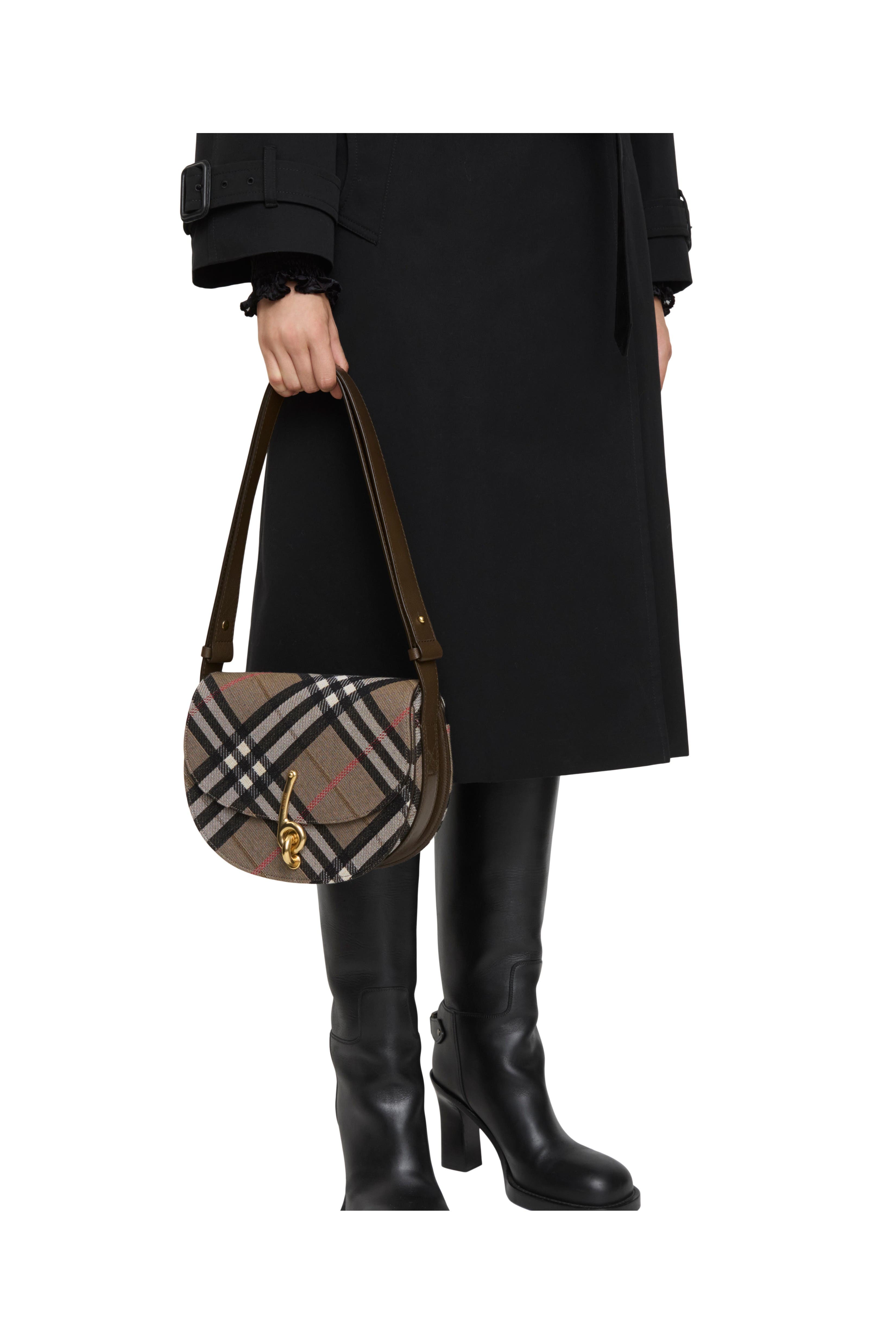 Burberry Small Bridle Bag, Alternate, color, Brush Brown