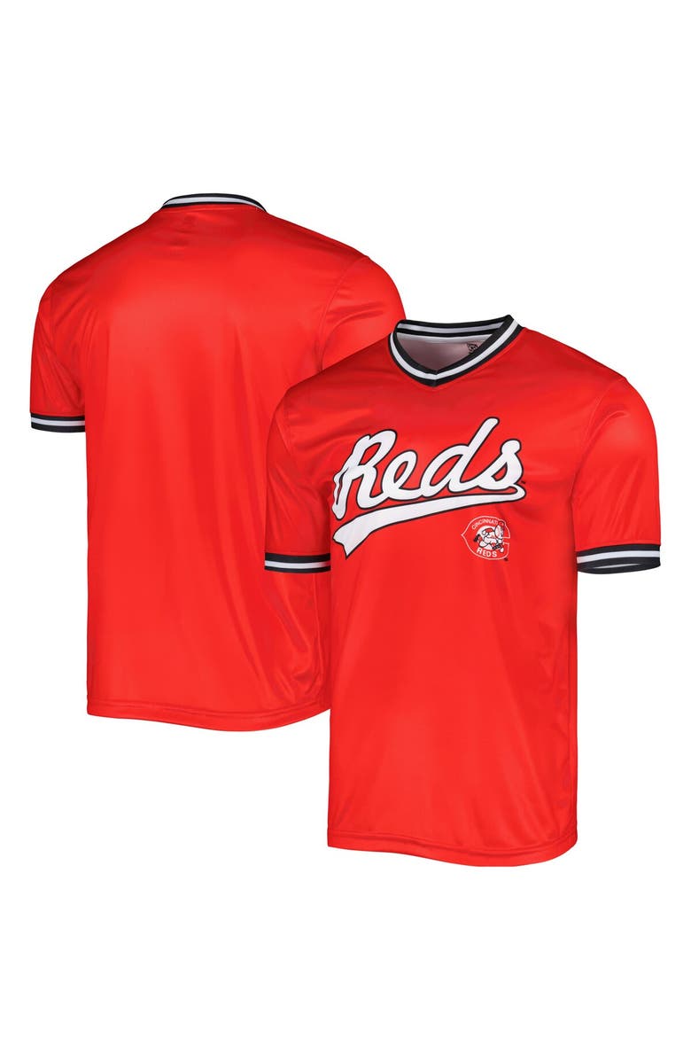 STITCHES Men's Stitches Red Cincinnati Reds Cooperstown Collection Team Jersey, Main, color, Red