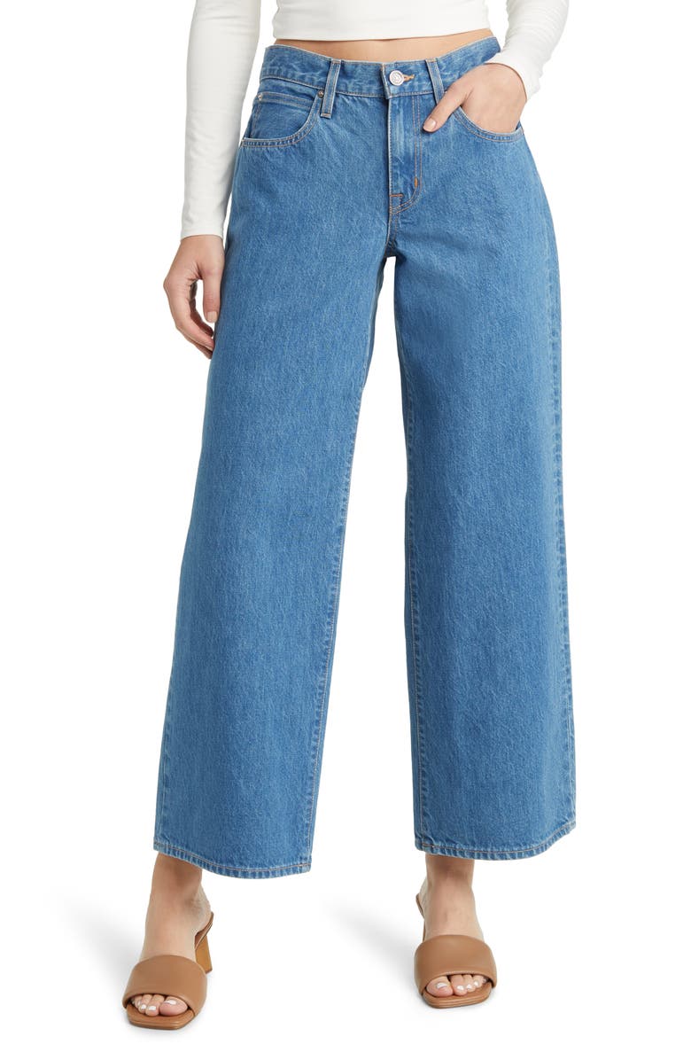 SLVRLAKE Mica Organic Cotton Wide Leg Jeans, Main, color, 