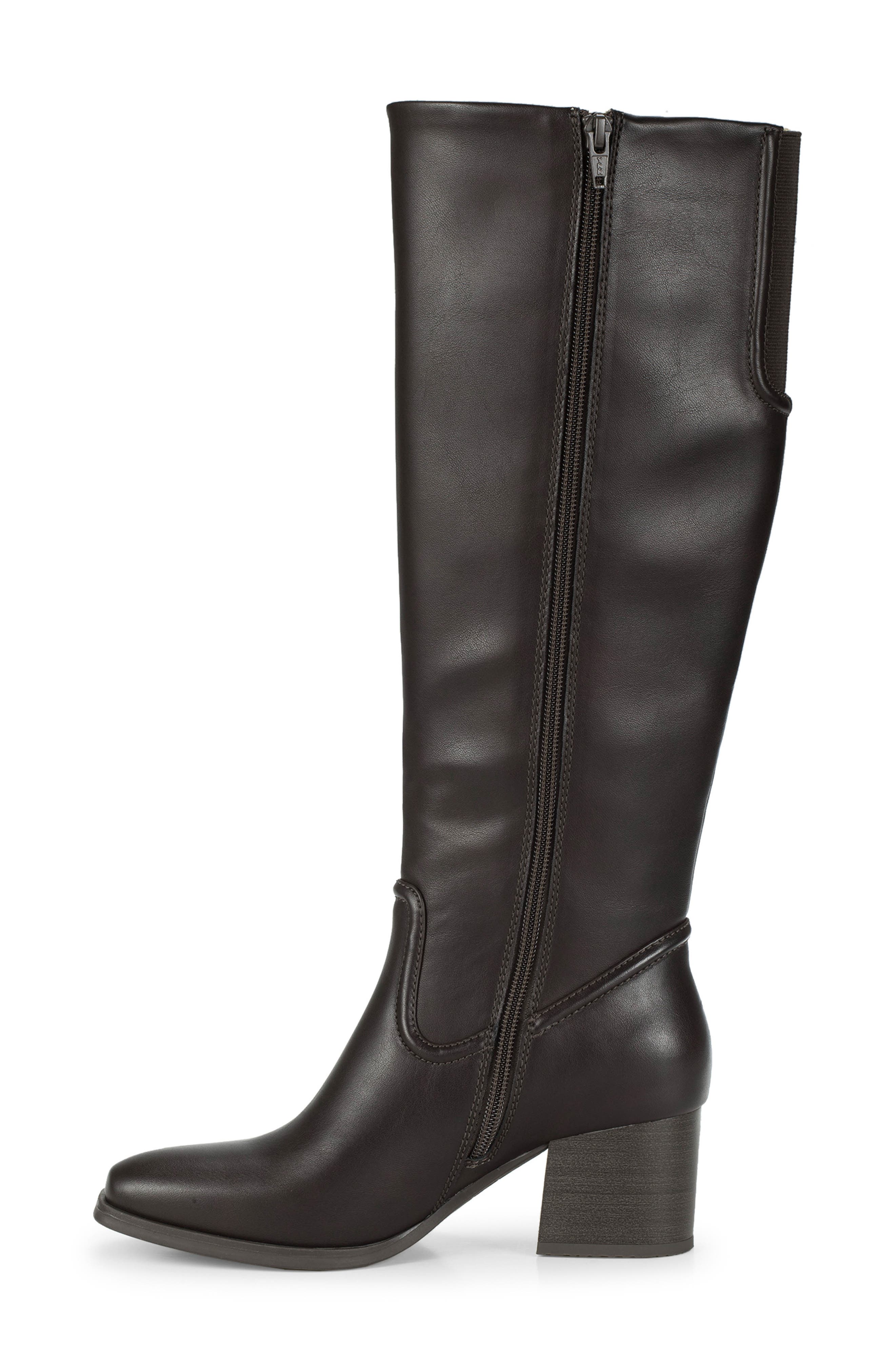 Tammey Tall Boot, Alternate, color, DARK BROWN