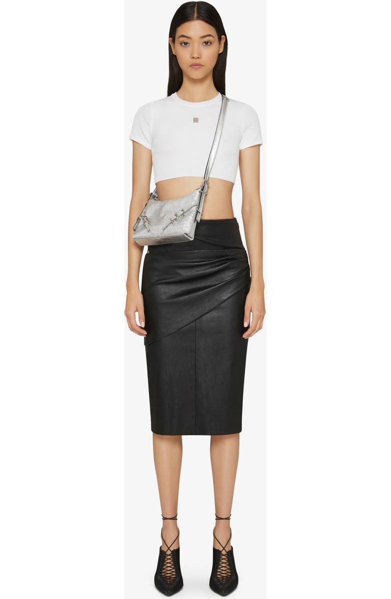 Givenchy Mini Voyou Crystal Embellished Silk Hobo, Alternate, color,