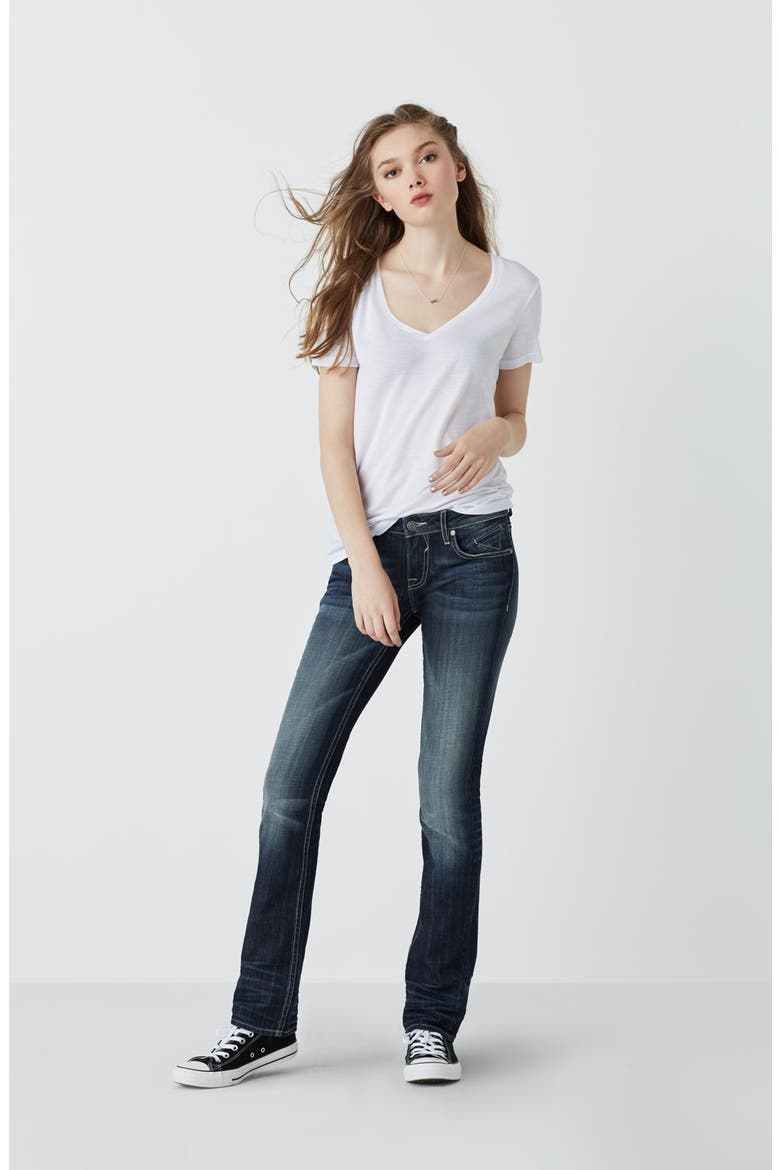 Straight Leg Jeans, Alternate, color, DARK WASH