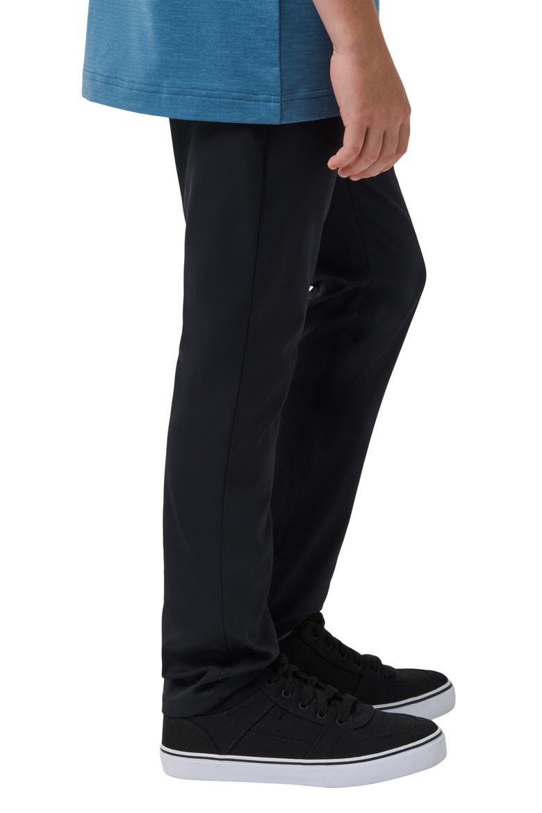 Kids' Open to Close Stretch Pants, Alternate, color, BLACK