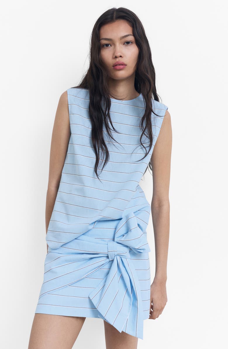 Anita Stripe Cotton Miniskirt