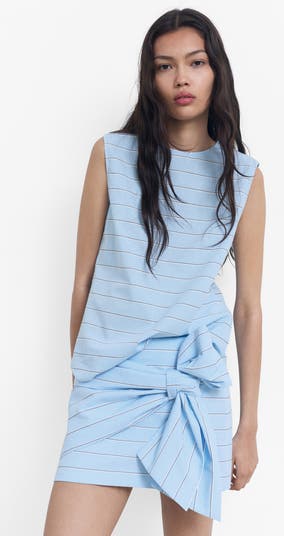 Anita Stripe Cotton Miniskirt