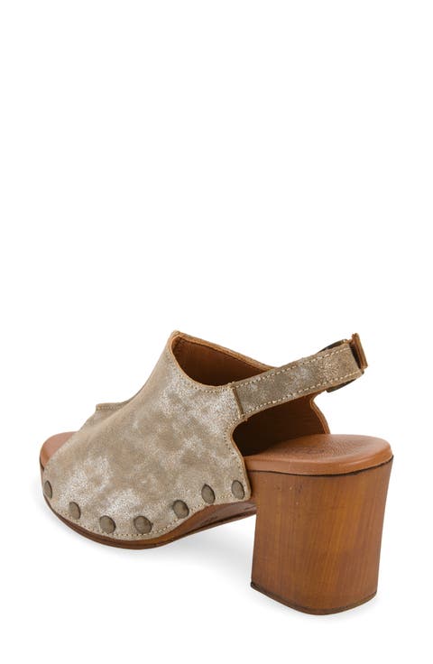 Winnie Shimmer Slingback Platform Sandal