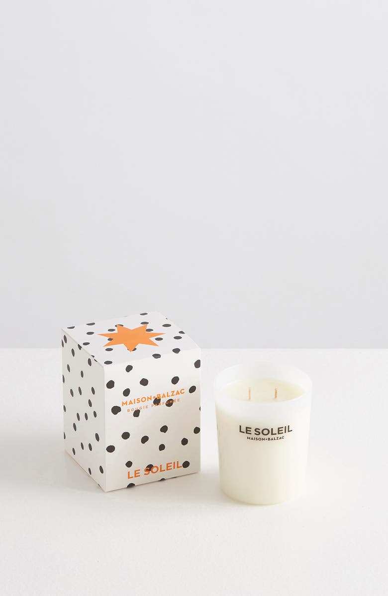 Maison Balzac Le Soleil Large Perfumed Candle, Alternate, color, 