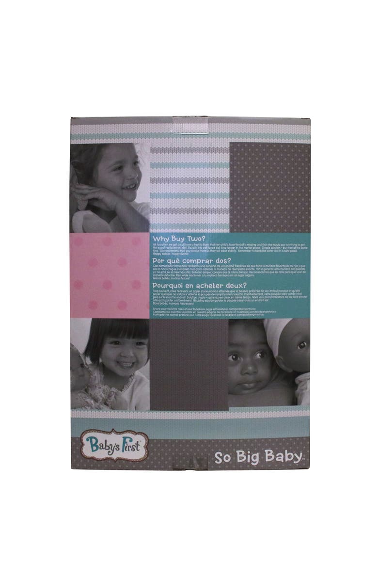 Baby
s First So Big Doll 19", 2+, Alternate, color, Multicolored