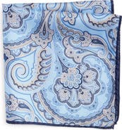 Nordstrom Paisley Silk Pocket Square