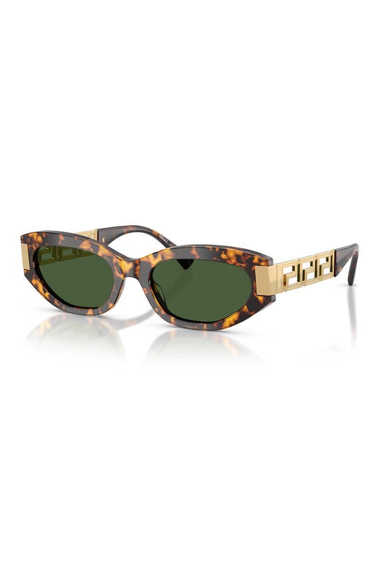 VE4501 54mm Cat Eye Sunglasses, Alternate, color, BROWN TORTOISE / DARK GREEN