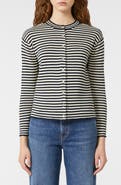 Weekend Max Mara Eritea Stripe Cotton Cardigan
