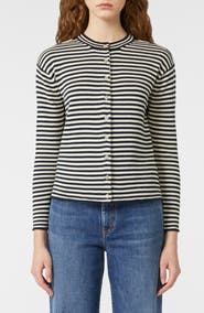 Weekend Max Mara Eritea Stripe Cotton Cardigan