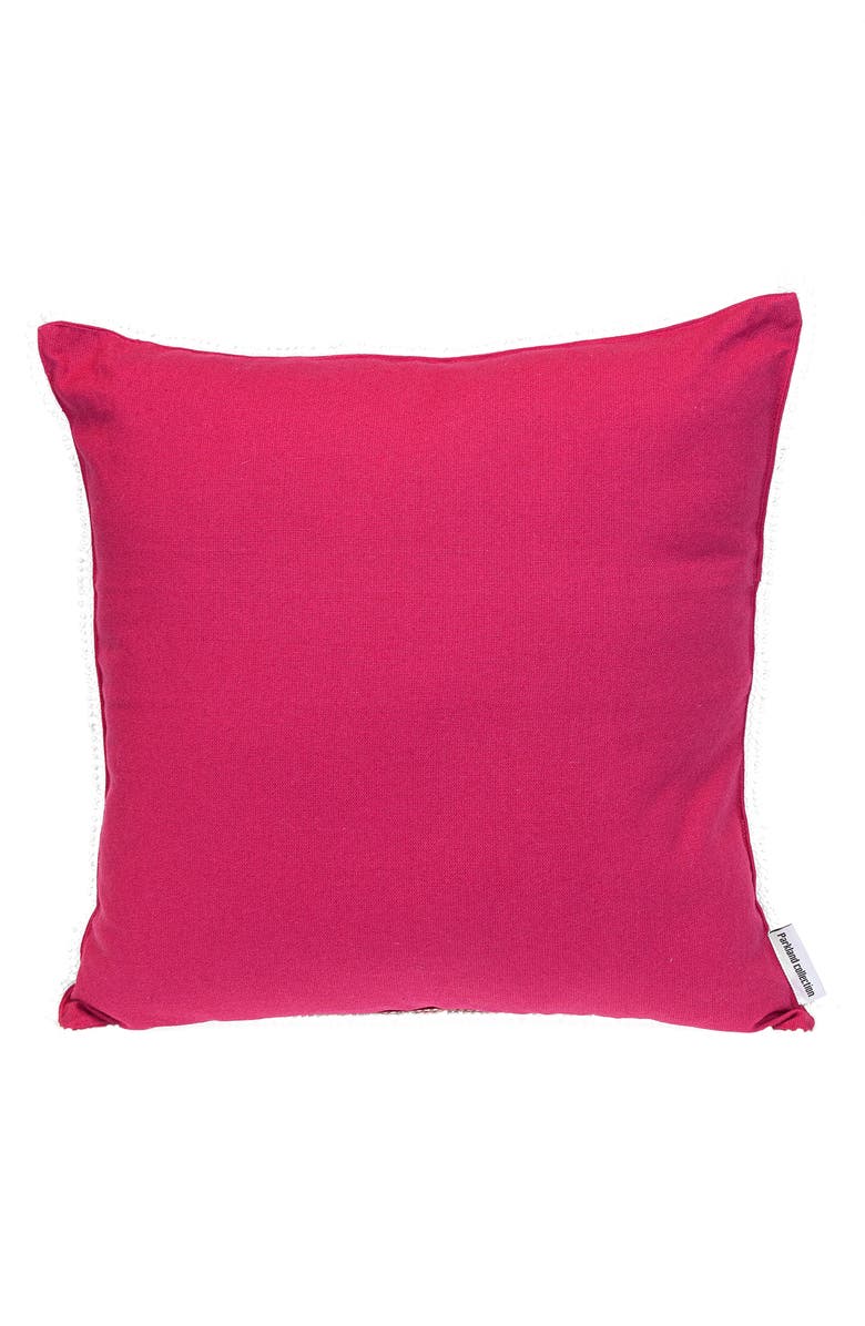 PARKLAND COLLECTION Crochet Dot Throw Pillow, Main, color, Pink