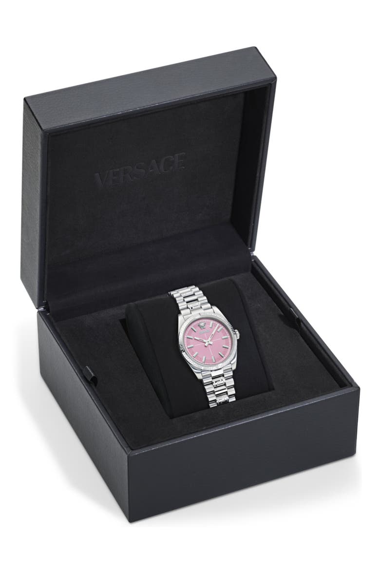 Millenyium Pink Dial Bracelet Watch, 32mm, Alternate, color, STAINLESS STEEL