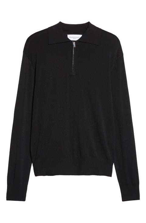 Half Zip Polo Sweater