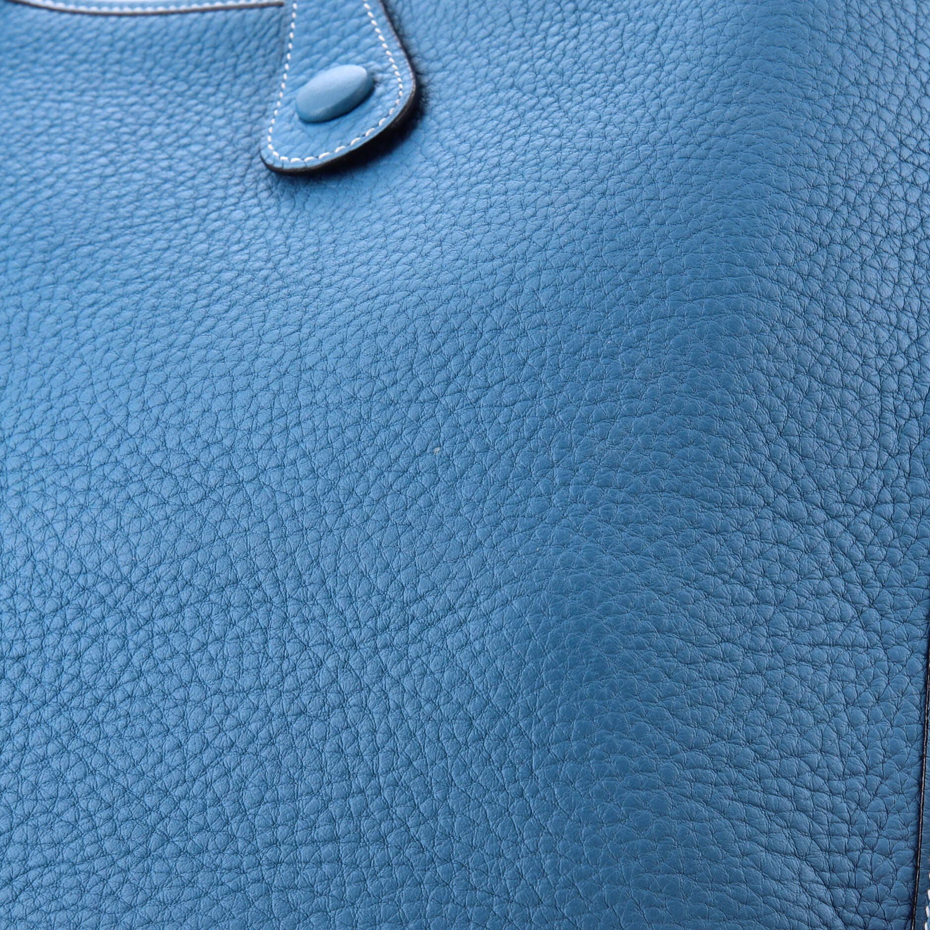 Pre-Owned Hermes Evelyne Bag Gen I Clemence PM, Alternate, color, Bleu Jean