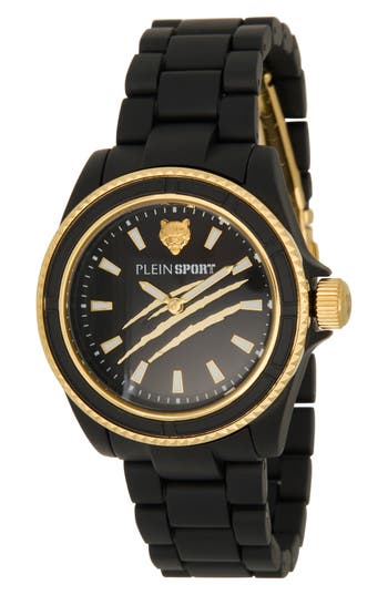 Philipp Plein The Scratch Plastic Strap Watch, 38mm In Black