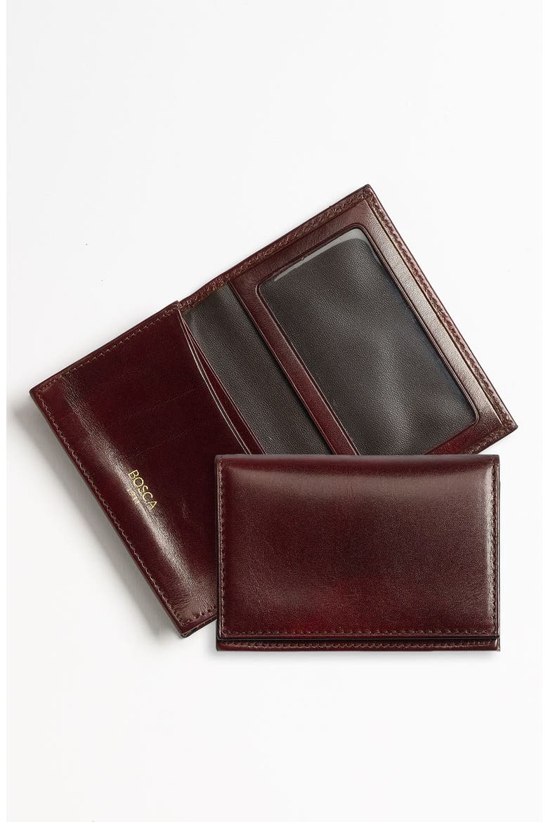 Old Leather Gusset Wallet, Main, color, DARK BROWN