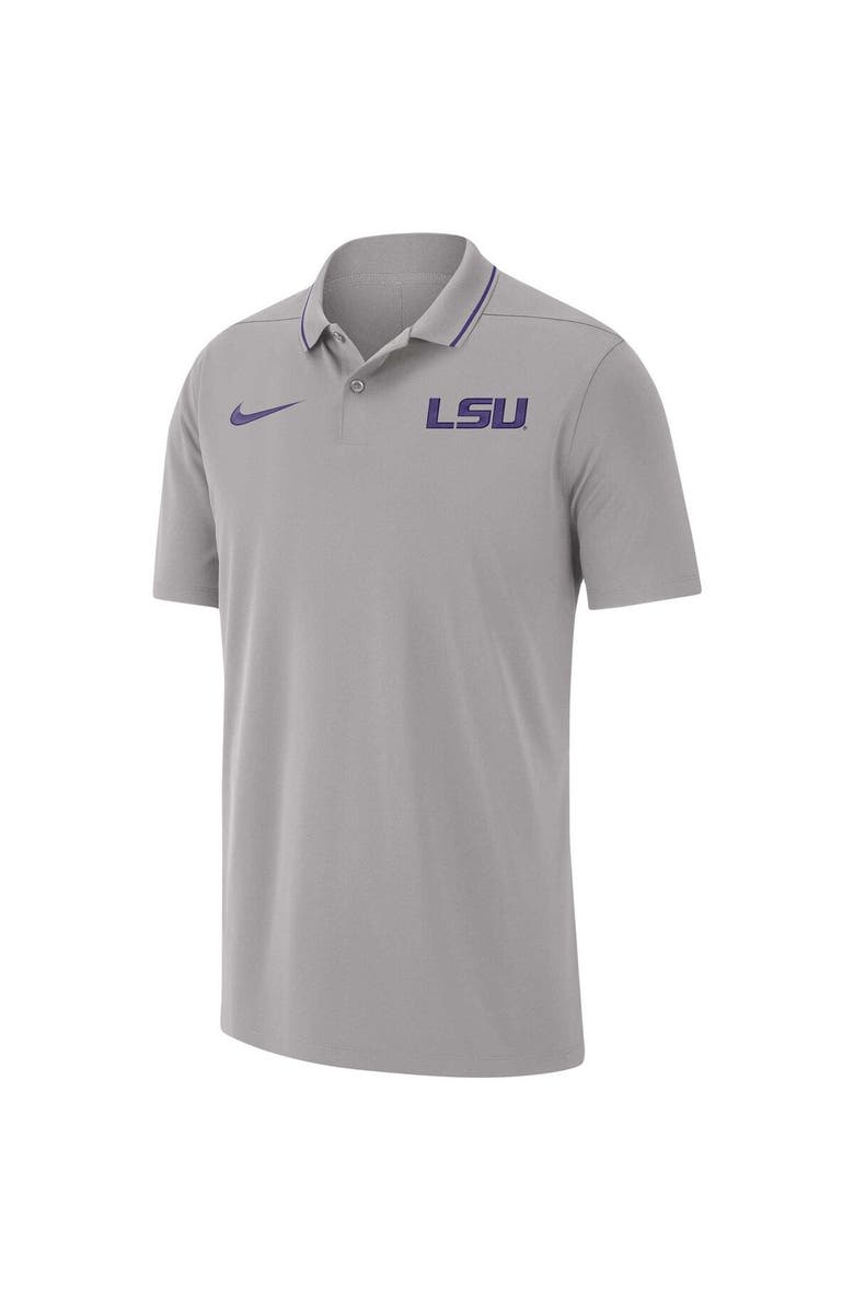 Nike Men's Nike Gray LSU Tigers 2023 Coaches Performance Polo, Alternate, color, 