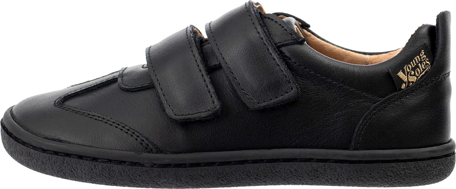 Young Soles Pele Barefoot Kids Sneakers, Alternate, color, Black