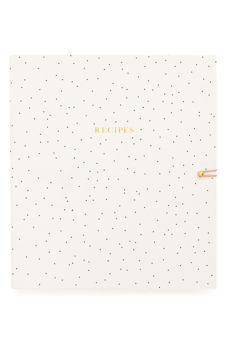 Sugar Paper Recipe Binder, Main, color, White