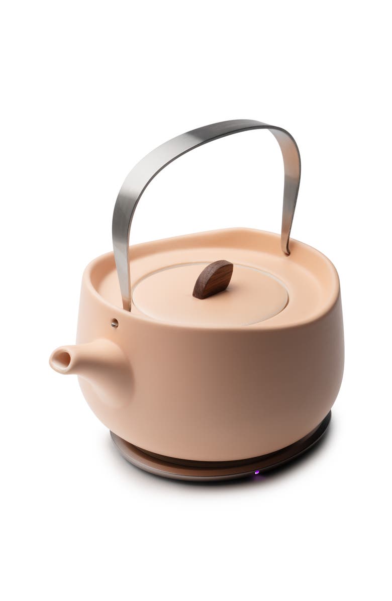 OHOM INC Leiph Self-heating Teapot Set, Alternate, color, Rosy Apricot