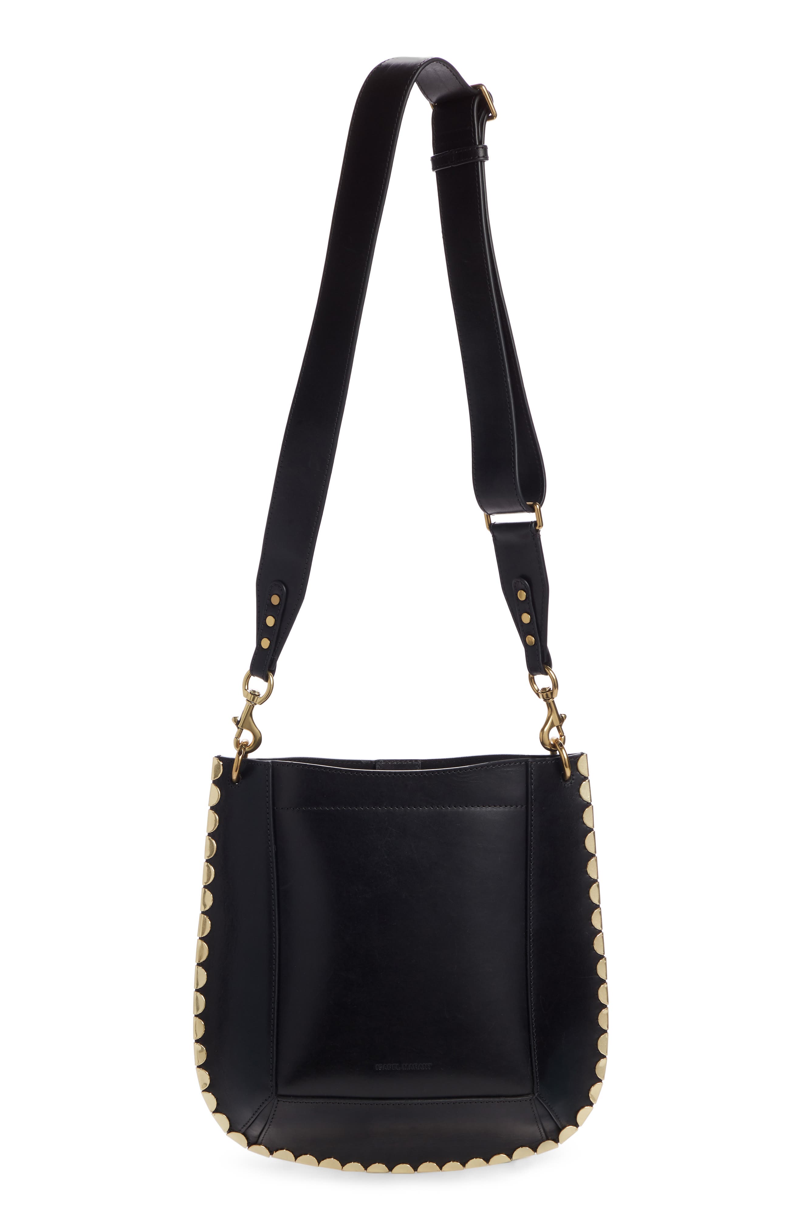 Isabel Marant Oskan Leather Hobo, Main, color, 