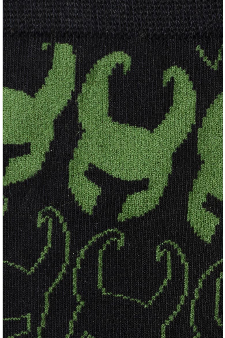Loki Crew Socks & Lapel Pin Set, Alternate, color, BLACK