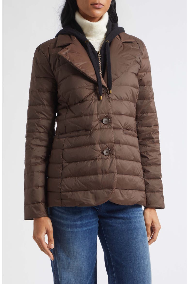 Campbell Down Dickey Jacket, Alternate, color, ESPRESSO