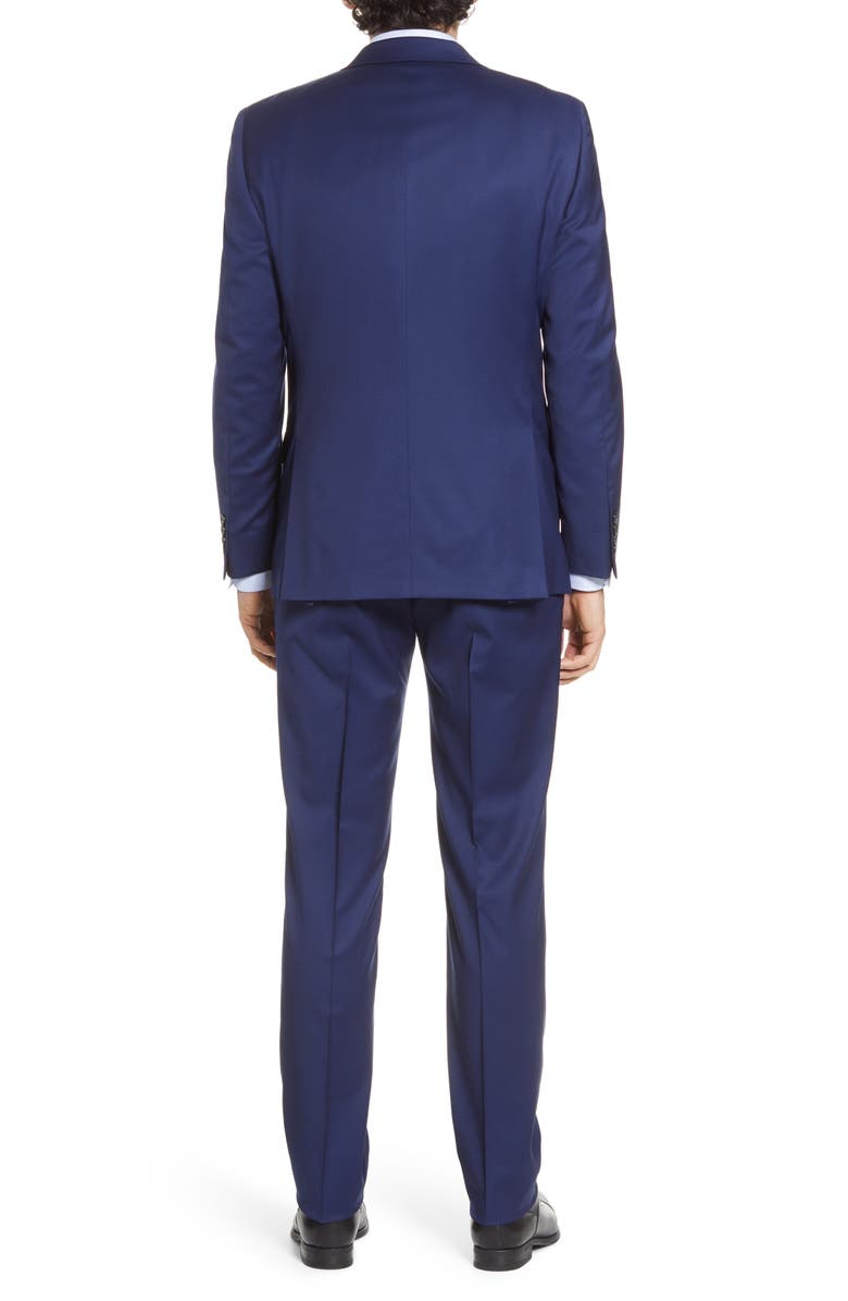 Hart Schaffner Marx New York Classic Fit Solid Stretch Wool Suit, Alternate, color, Navy