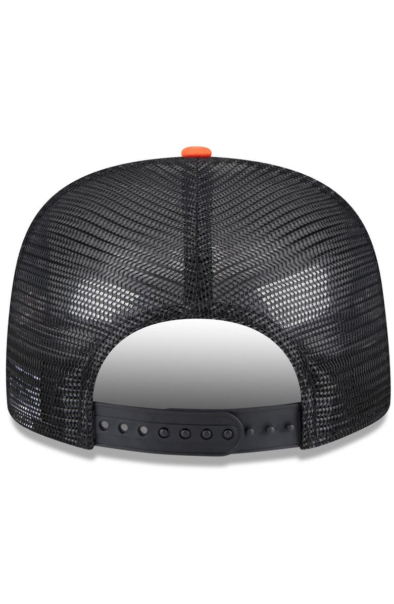 New Era Men's New Era White/Orange San Francisco Giants Team Foam Front A-Frame Trucker 9FIFTY Snapback Hat, Alternate, color, White