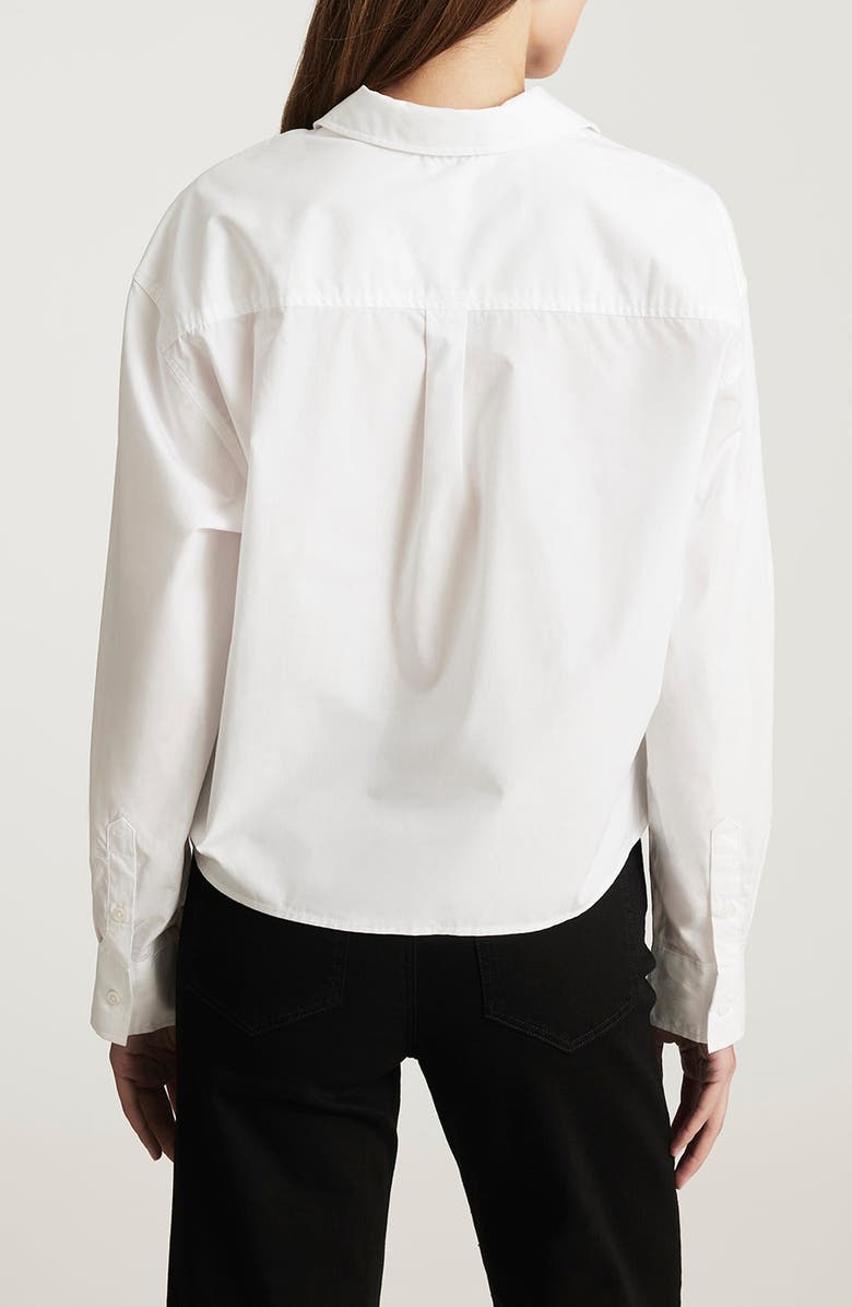 Mavi Jeans Long Sleeve Crop Cotton Button-Up Shirt, Alternate, color,