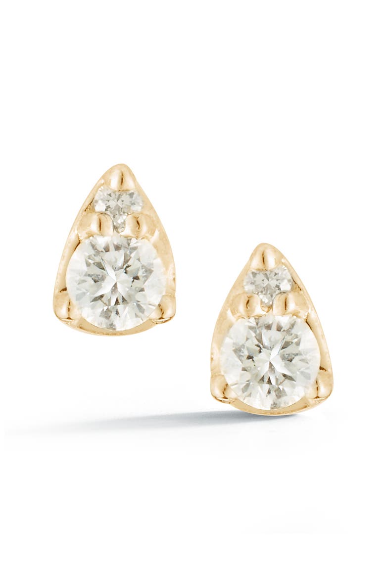 Sophia Ryan Diamond Teardrop Stud Earrings, Main, color, YELLOW GOLD