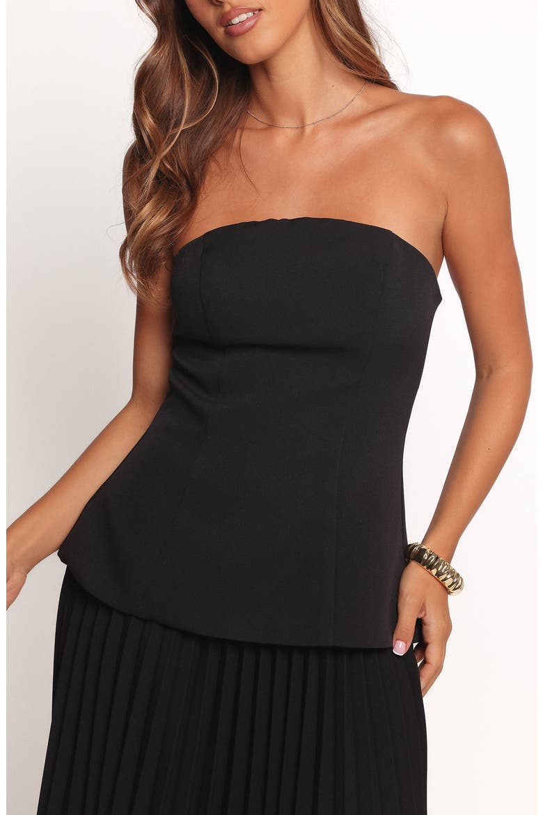 Liliana Strapless Top, Main, color, BLACK