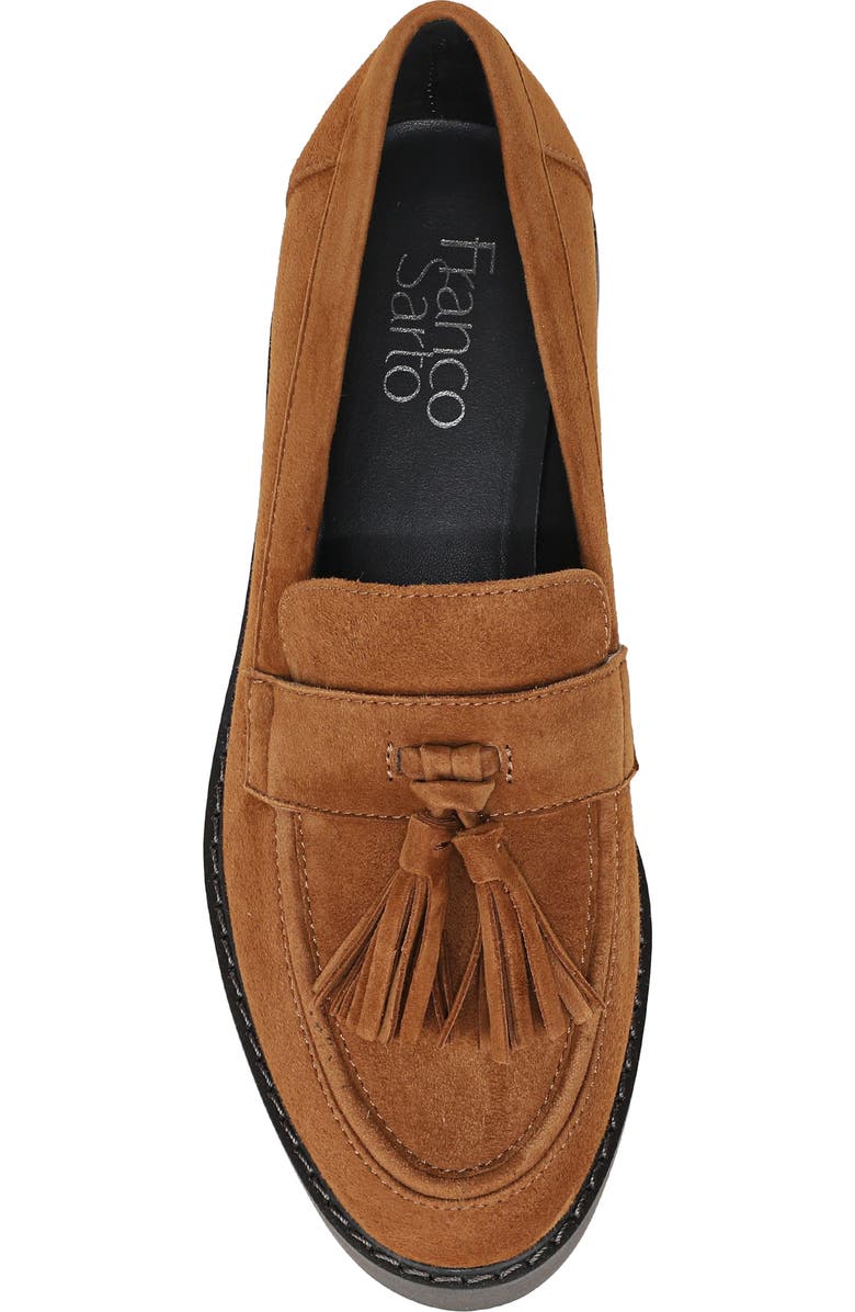 Franco Sarto Carolyn Tassel Loafer, Alternate, color, Saddle Brown