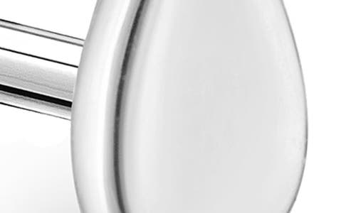 Maria Tash Plain Pear Stud Earring In Metallic