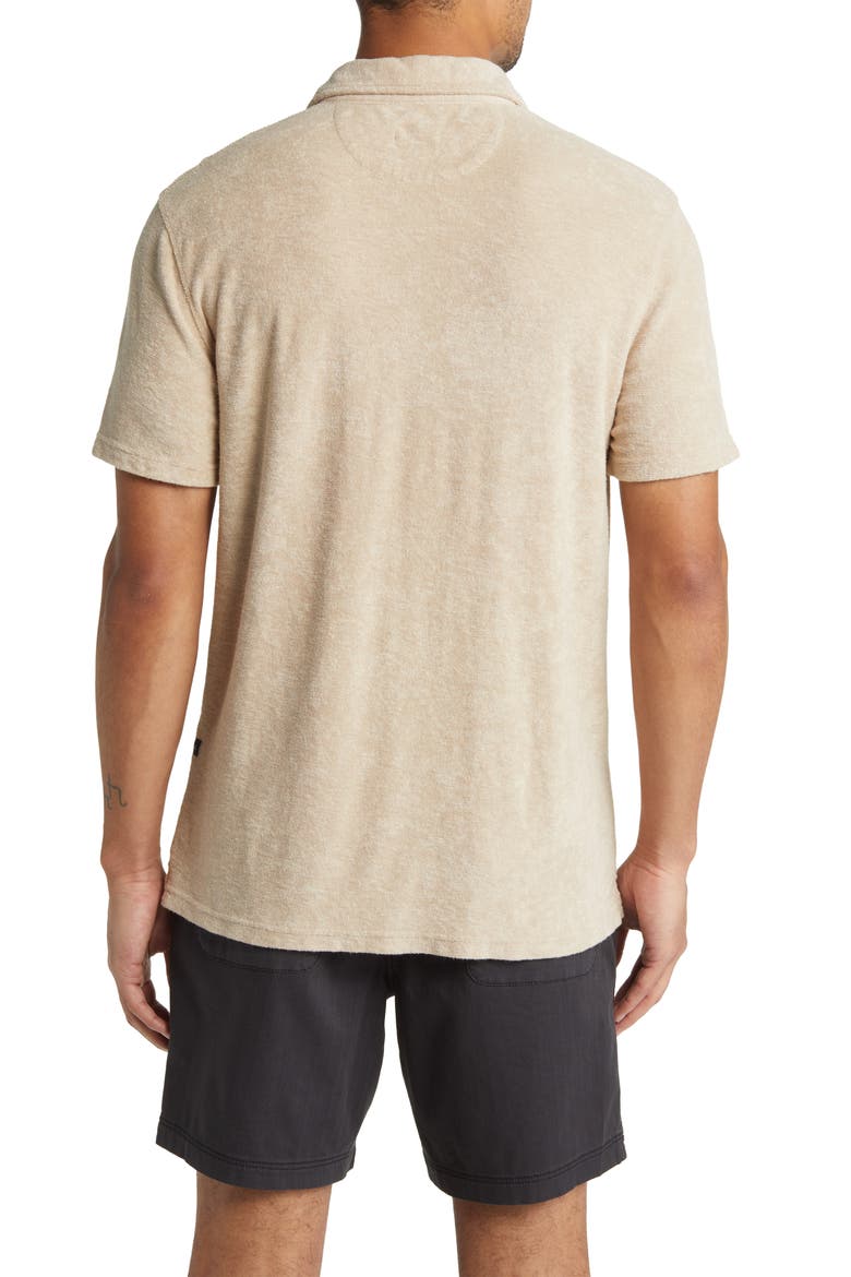Rhen Terry Cloth Polo, Alternate, color, CHICKPEA