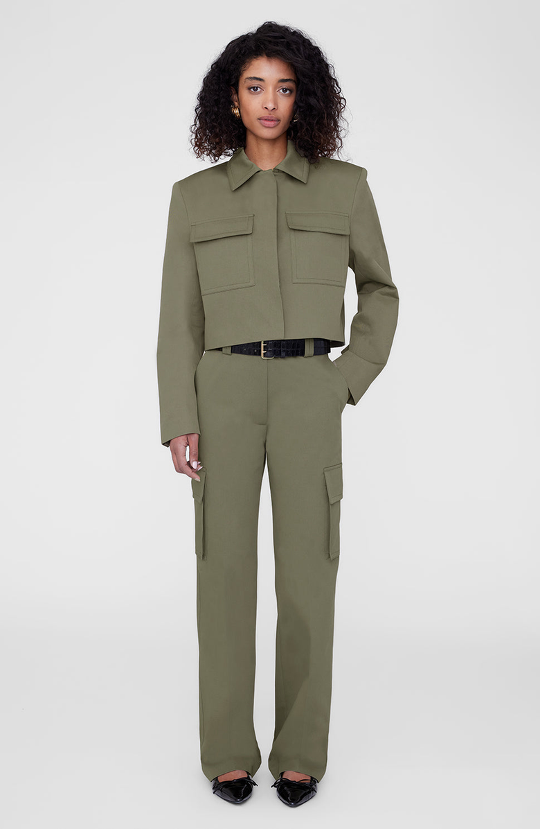 ANINE BING Olive Dayton Jacket, Alternate, color, Olive