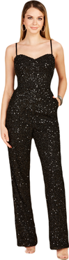 LARA New York Beaded Spaghetti Strap Jumpsuit