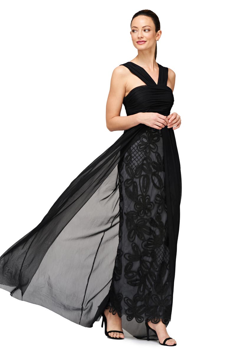 JS Collections Sena Soutache Gown, Alternate, color, 