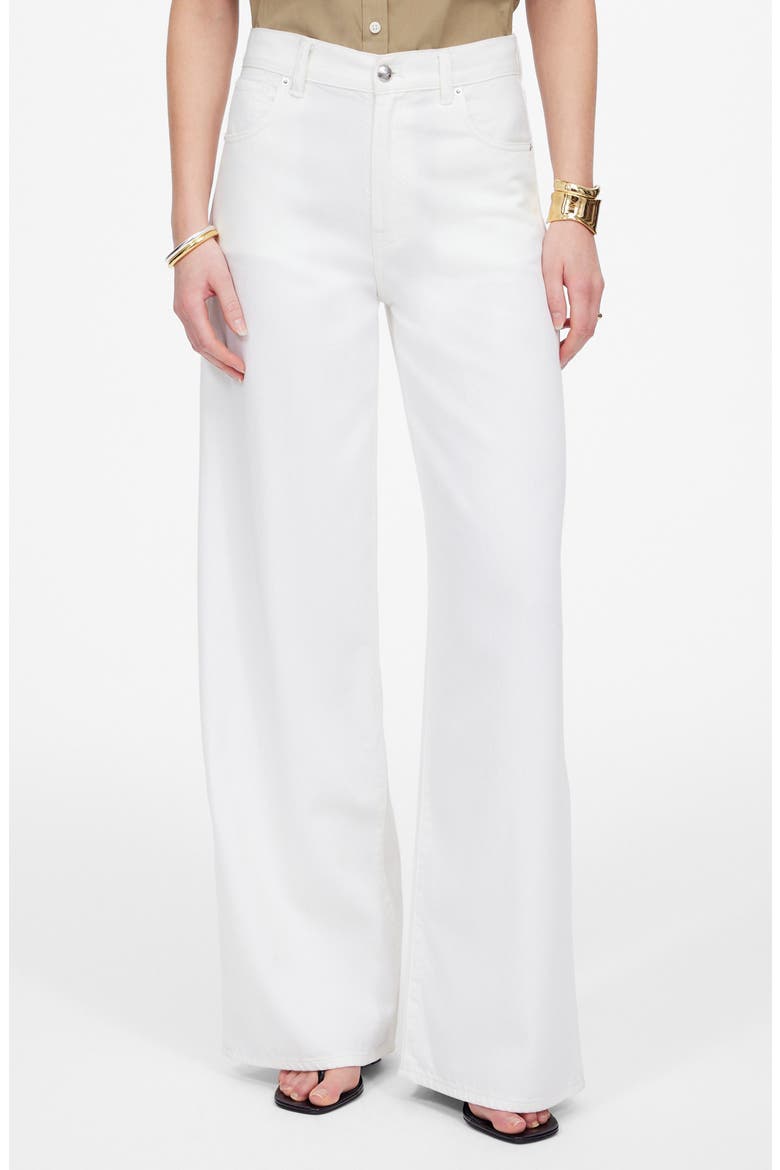 Airy Denim Superwide Leg Jeans, Main, color, TILE WHITE